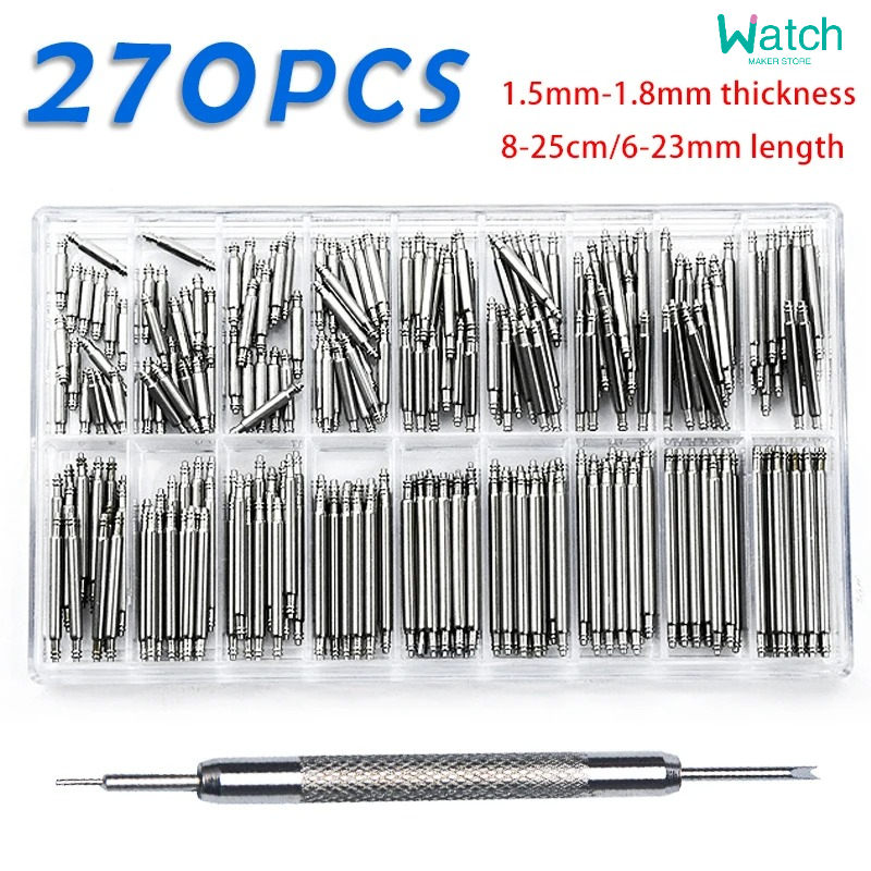Spring Bar Tool Set - 270 sztuk/zestaw Paski sprężynowe ze stali