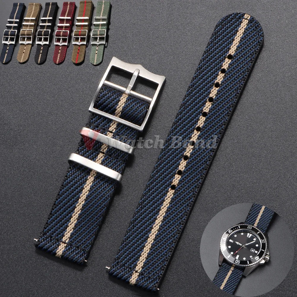 Nato Strap Nylon - 20 22 mm nylonowy pasek do