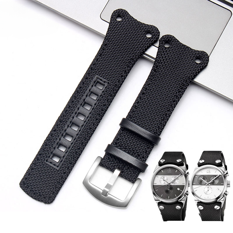 Canvas Strap Watch - CK nylonowy płócienny antyalergiczny wodoodporny pasek