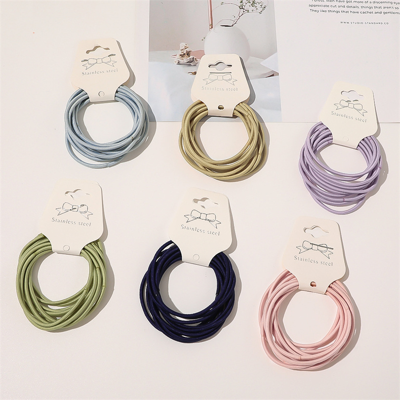 Silicone Band Women - 10 sztuk kobiety dziewczęta proste podstawowe