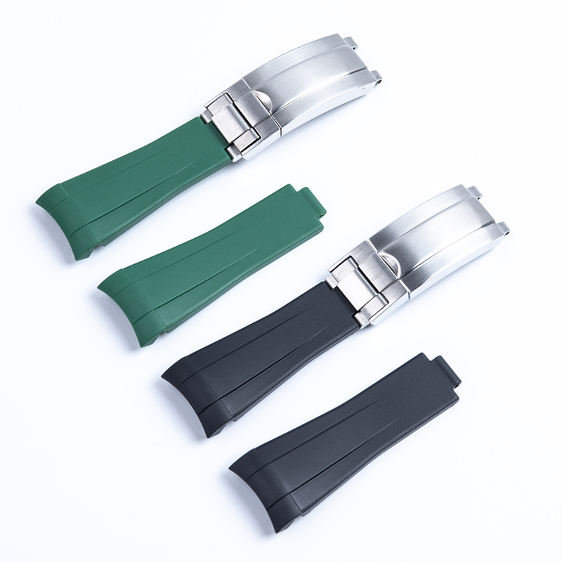Rubber Strap Diver - Zakrzywiony koniec miękki pasek do zegarka