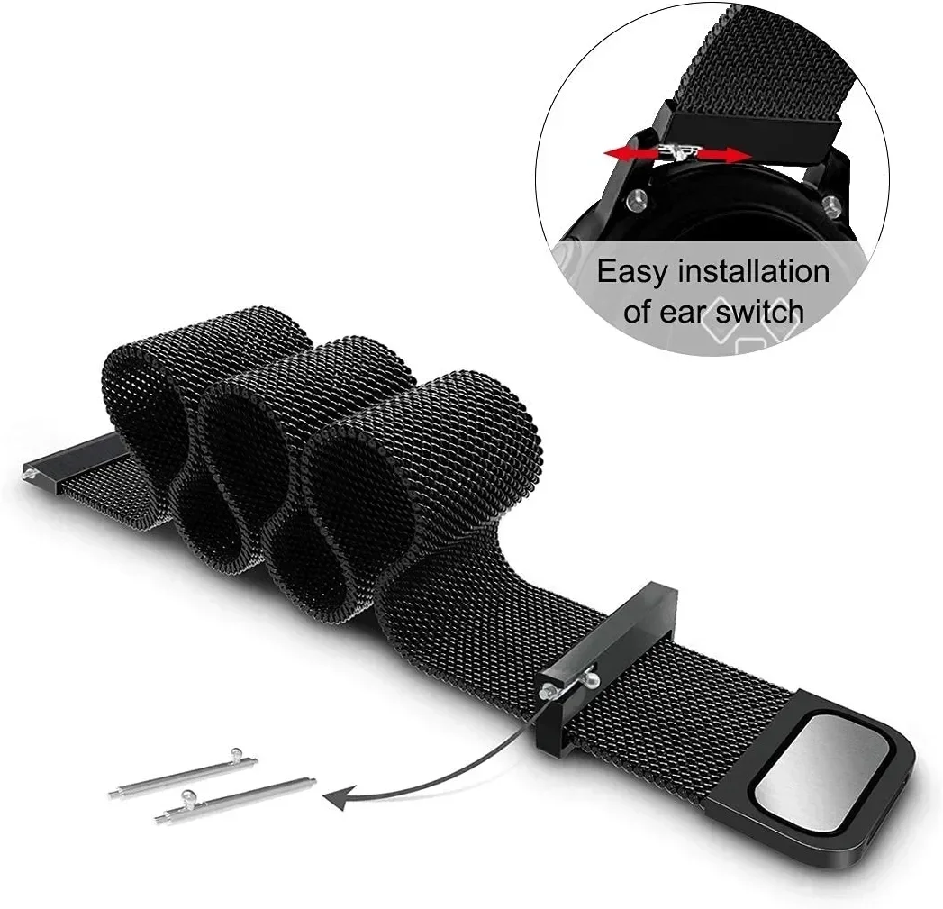 Pętla z siatki 22 mm 20 mm do  – Milanese Loop Magnetic recenzja i cena