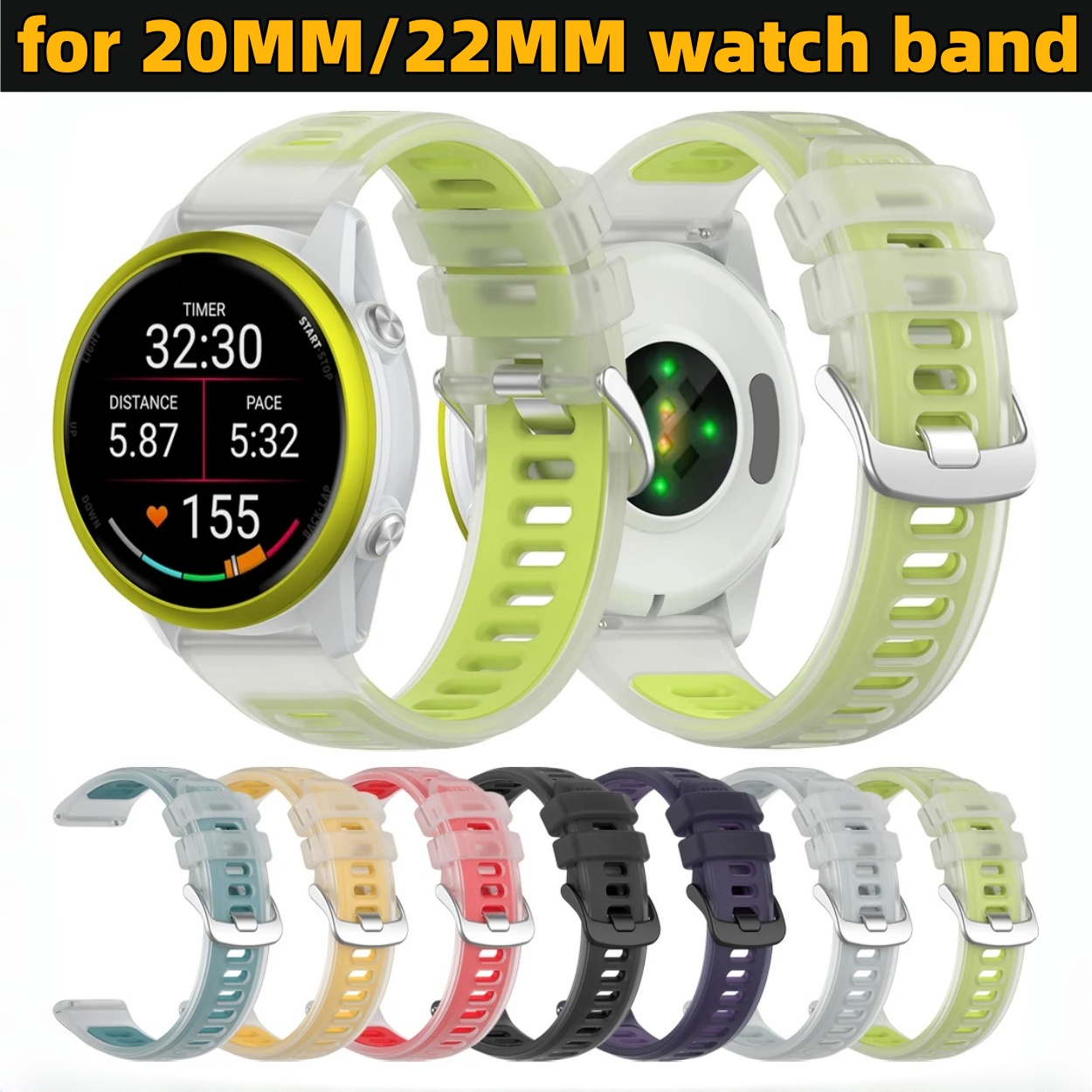 22mm 20mm Przezroczysty Dwukol – Silicone Watch Band 22Mm recenzja i cena