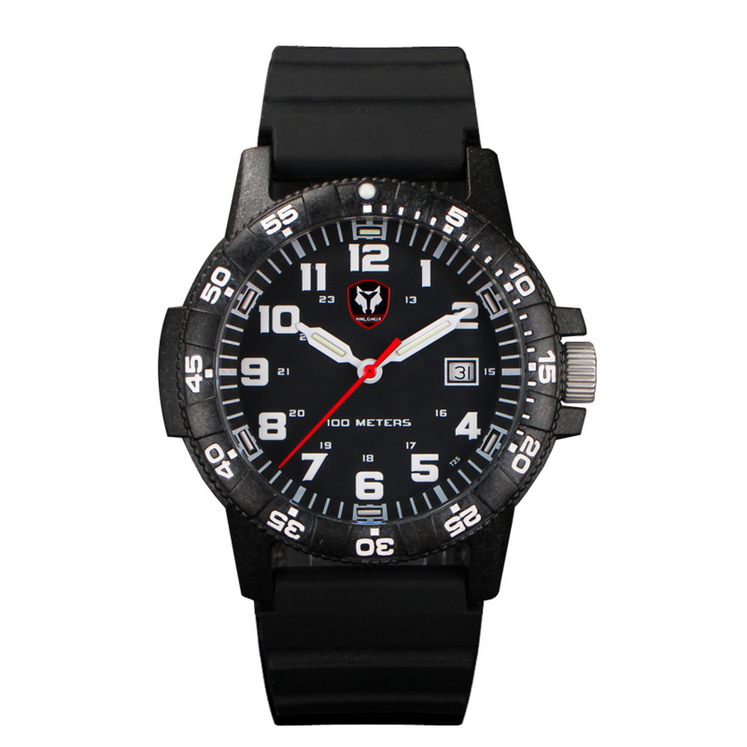 Hnlgnox męskie zegarki sportow – Rubber Strap Diver recenzja i cena