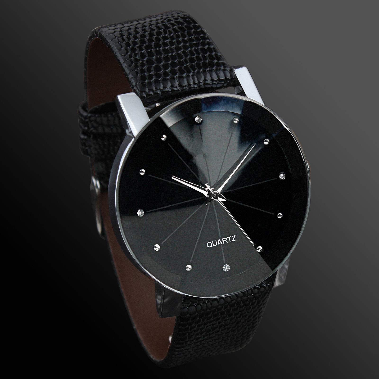 Moda Casual Men zegarki czarny – Leather Watch Band Men recenzja i cena