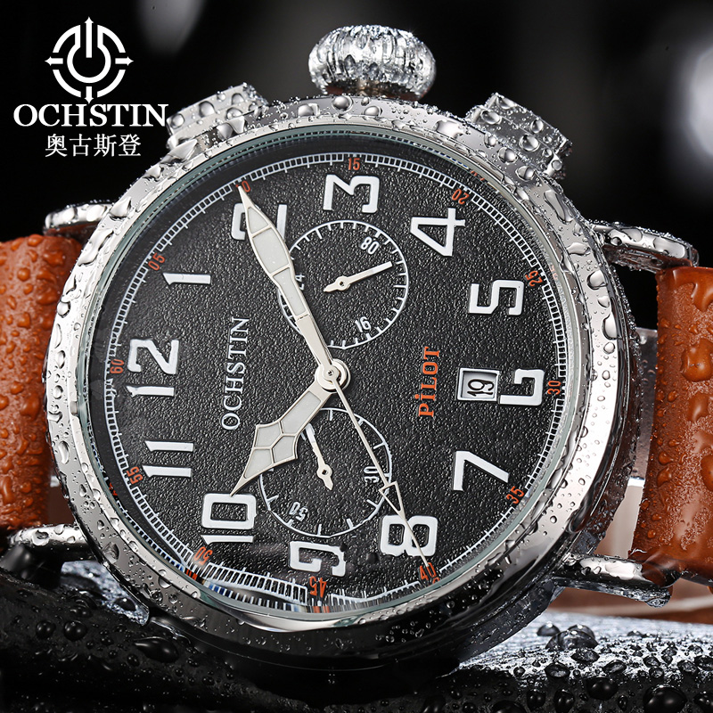 OCHSTIN Męski Zegarek Kwarcowy – Leather Watch Band Men recenzja i cena